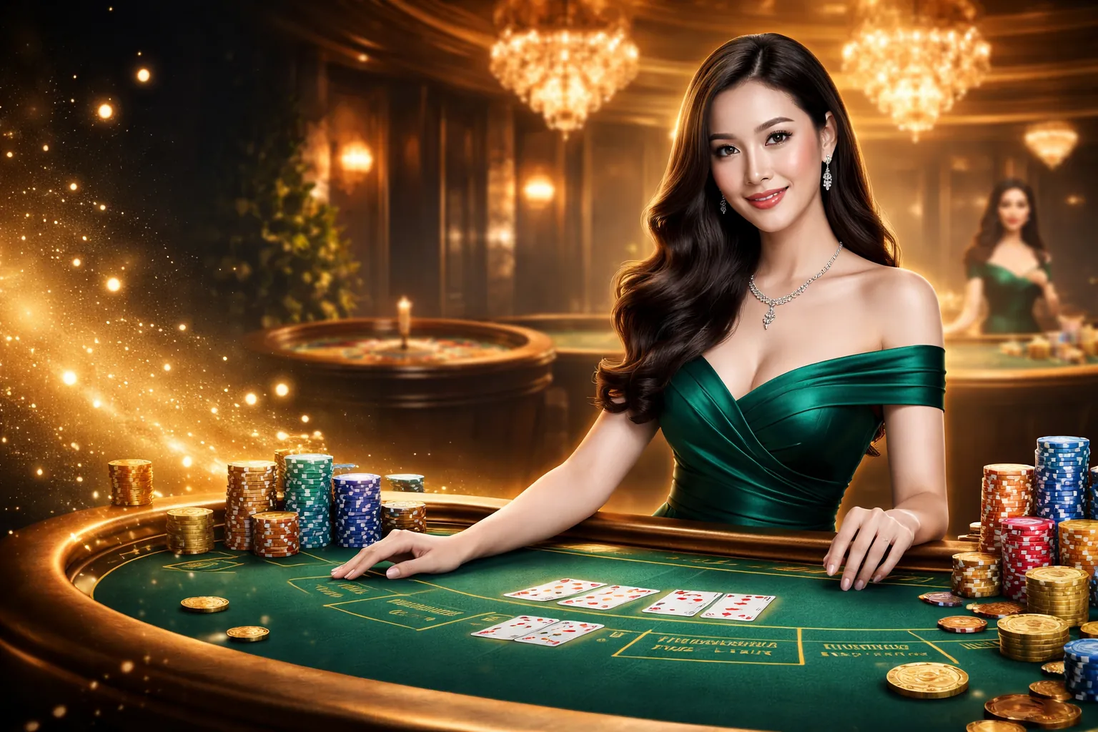 Bàn Roulette trực tuyến với dealer người thật và bánh xe quay